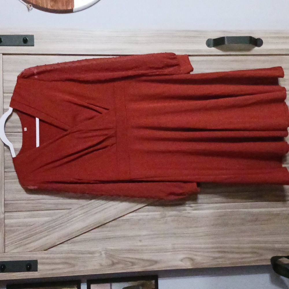 Dress. Size large. Burnt orange/rust